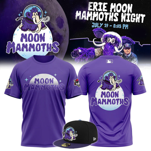 ,Erie SeaWolves BR Moon Mammoths Primary Tee