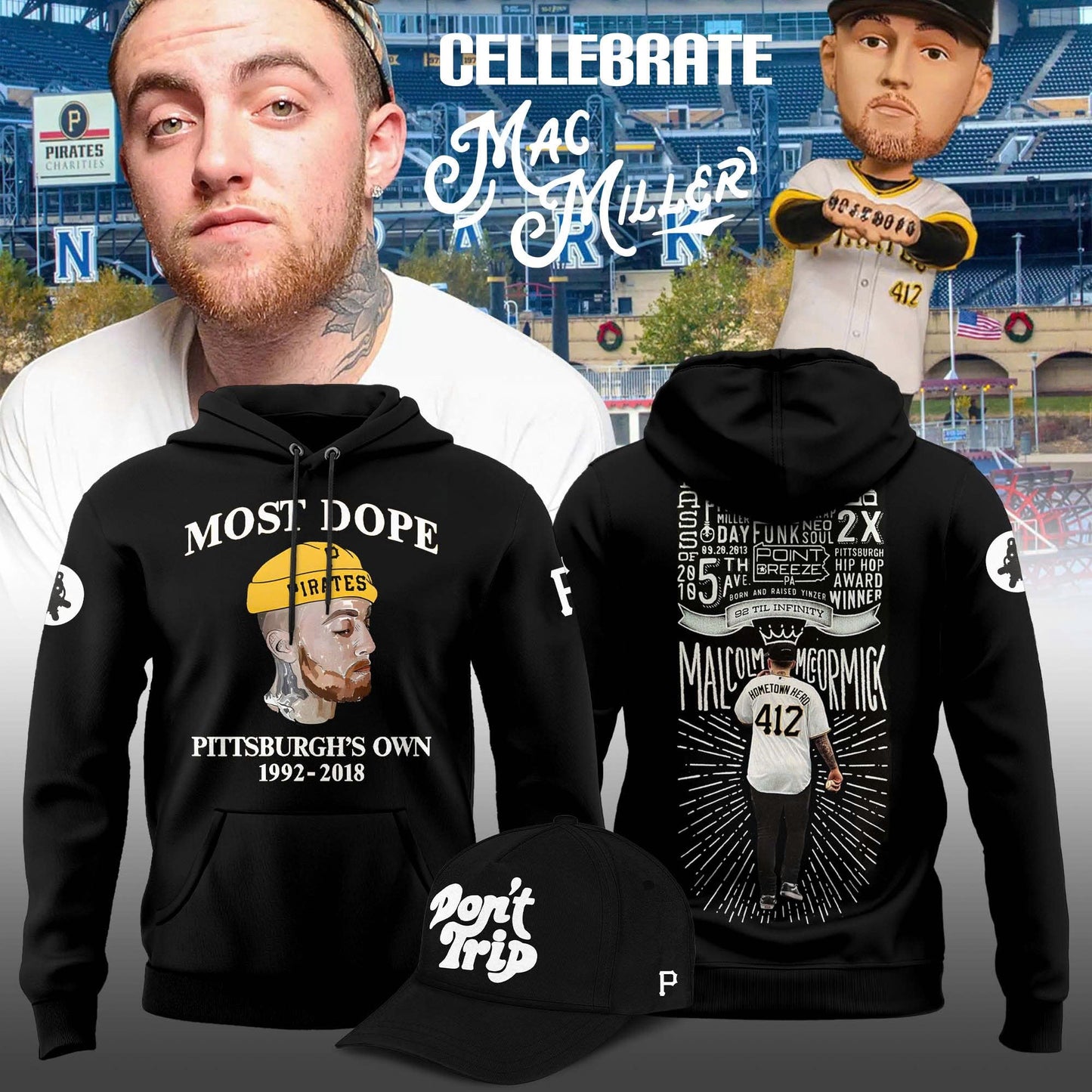 Pittsburgh Pirates x Celebrate Mac Miller Night 2025 Limited Edition