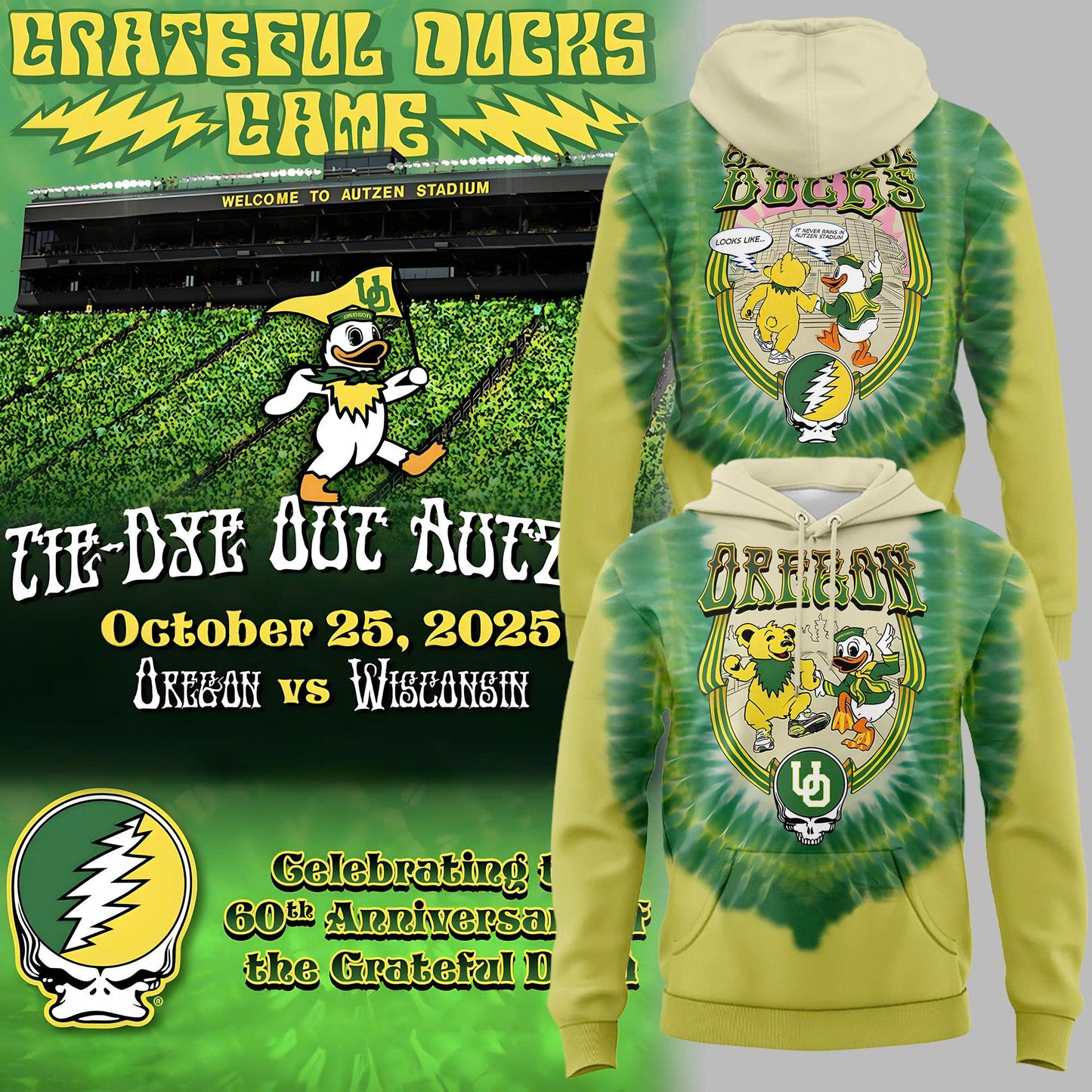 Special 2025 Grateful Ducks Signature Hoodie